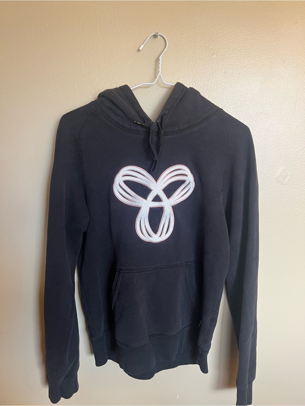 TNA Black Women's Hoodie with White Embroidered Logo